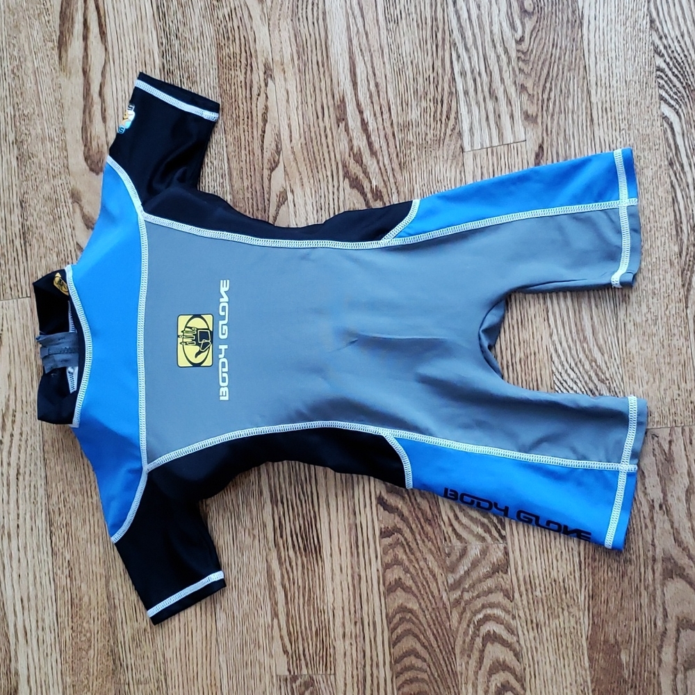 (M) Body Glove Youth 35-45lbs SPF 50+ Wetsuit/Lifejacket Color Block Pool Swim